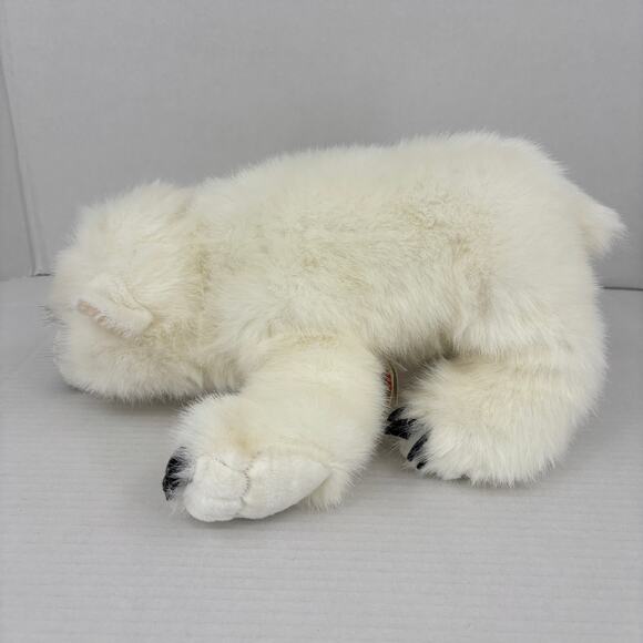 Folkmanis Polar Bear Cub Plush Puppet Full Body 14 Inch Realistic Stuffed Toy - Picture 3 of 10